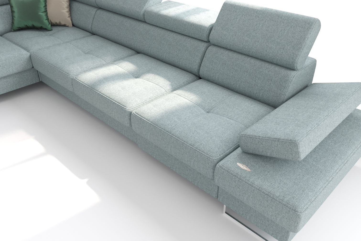 Γωνιακός καναπές Gelito Relax LTHR - Image 4