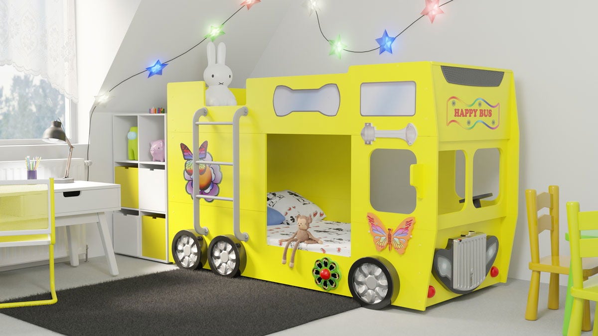 Κρεβάτι παιδικό Happy Bus-Kitrino - Image 3