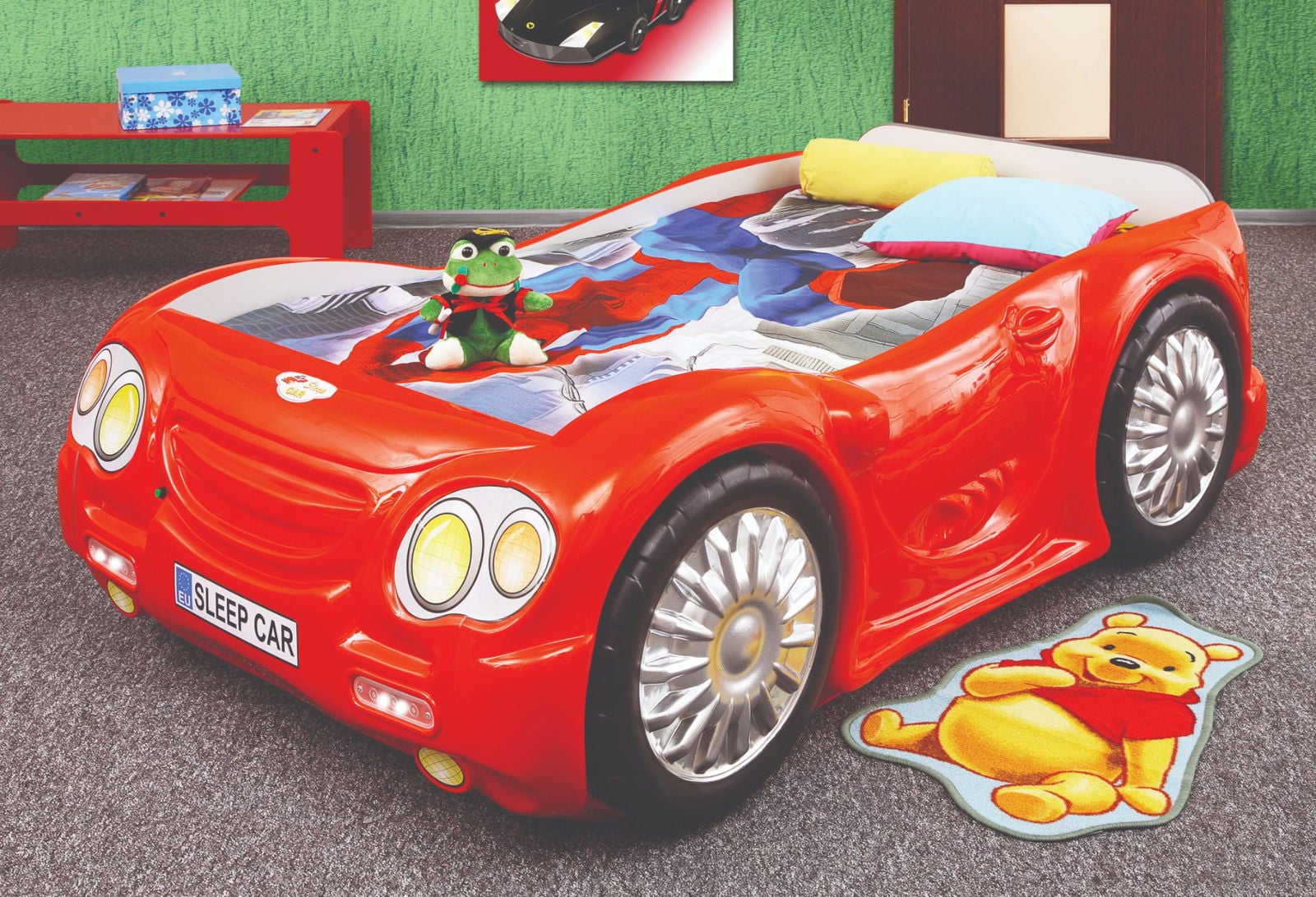 Κρεβάτι παιδικό Sleep car-Kokkino - Image 3