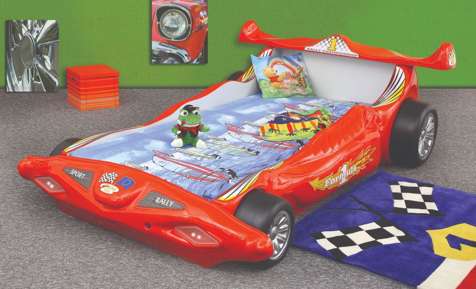 Κρεβάτι παιδικό Formula R1-Kokkino - Image 2