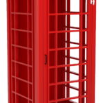 Διακοσμητικό Phone Booth-Kokkino
