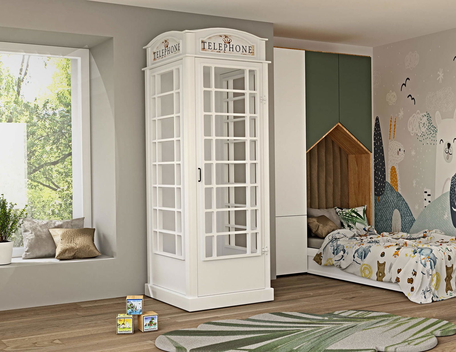 Διακοσμητικό Phone Booth-Leuko - Image 2