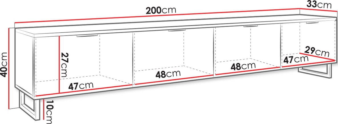 Έπιπλο τηλεόρασης Delino 200 - Image 3