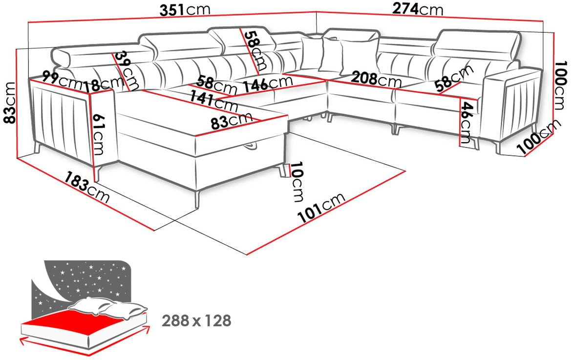 Γωνιακός καναπές Baltico VII - Image 3