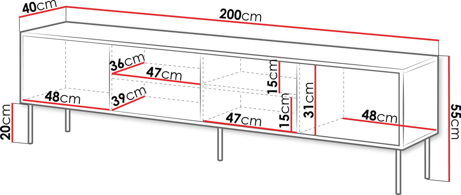 Έπιπλο τηλεόρασης Cortina plus - Image 3