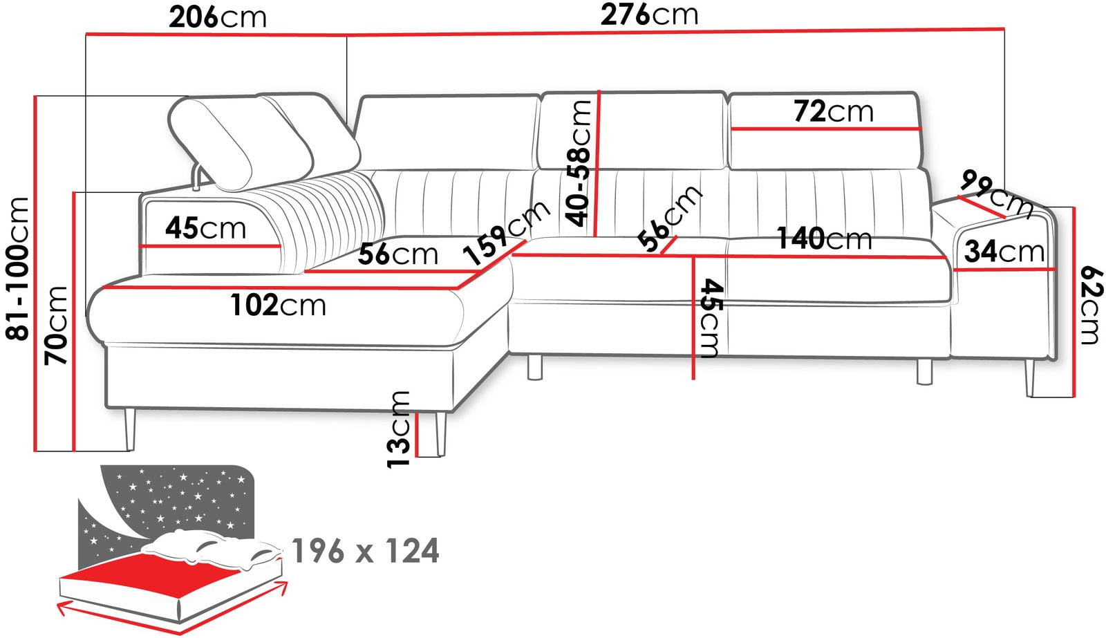 Γωνιακός καναπές Kadurin - Image 3