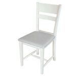 Καρέκλα Tomy με ύφασμα Λευκό, 42x47x88 εκ., Genomax