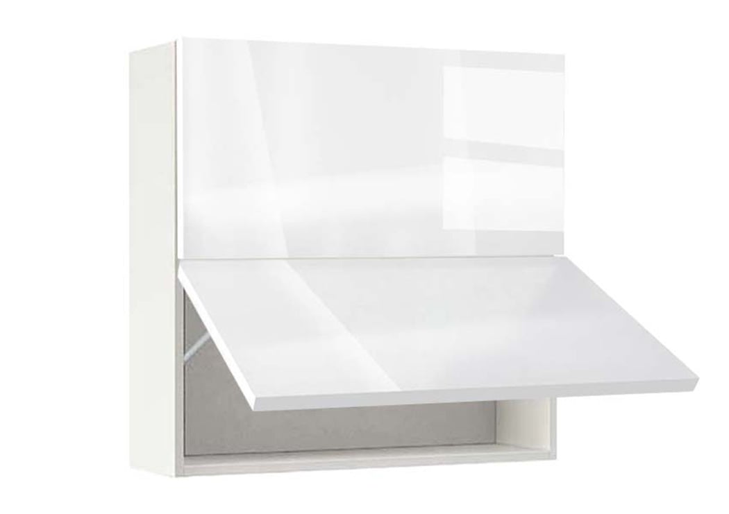Ντουλάπι Κουζίνας κρεμαστό 80εκ., Νο 80 G Alba Gloss, κωδ.1219922686 , Genomax