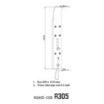 Sanitec A-305 Στήλη Υδρομασάζ 165cm
