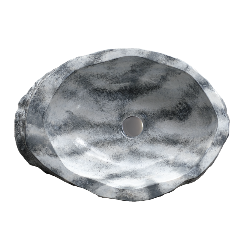 Sanitec Ebony 288 Νιπτήρας Πέτρινος Επικαθήμενος 56x37x13cm Grigio Ocra