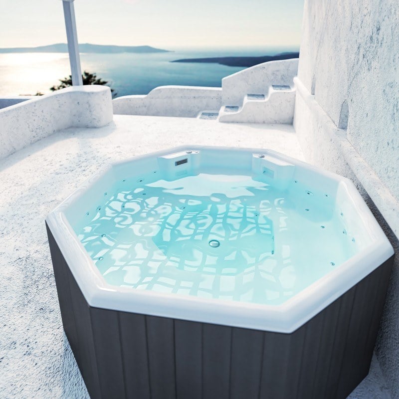 SANITEC Medusa Spa χωρητικότητας 6 ατόμων 195x195cm 1000lt