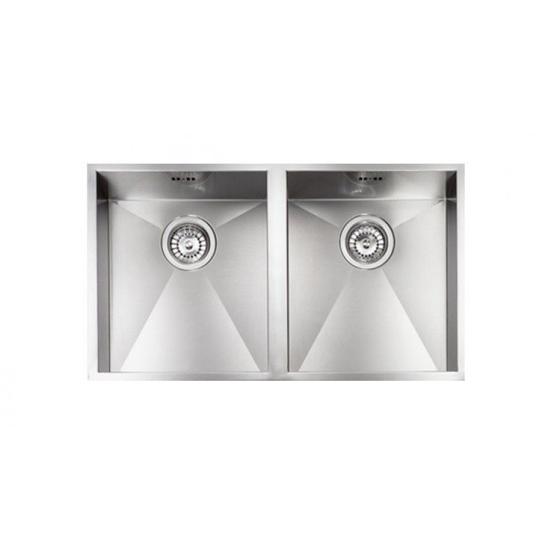 Sanitec Stainless Steel Sinks 11909 Υπόκαθημενος Ανοξείδωτος Νεροχύτης 80cm