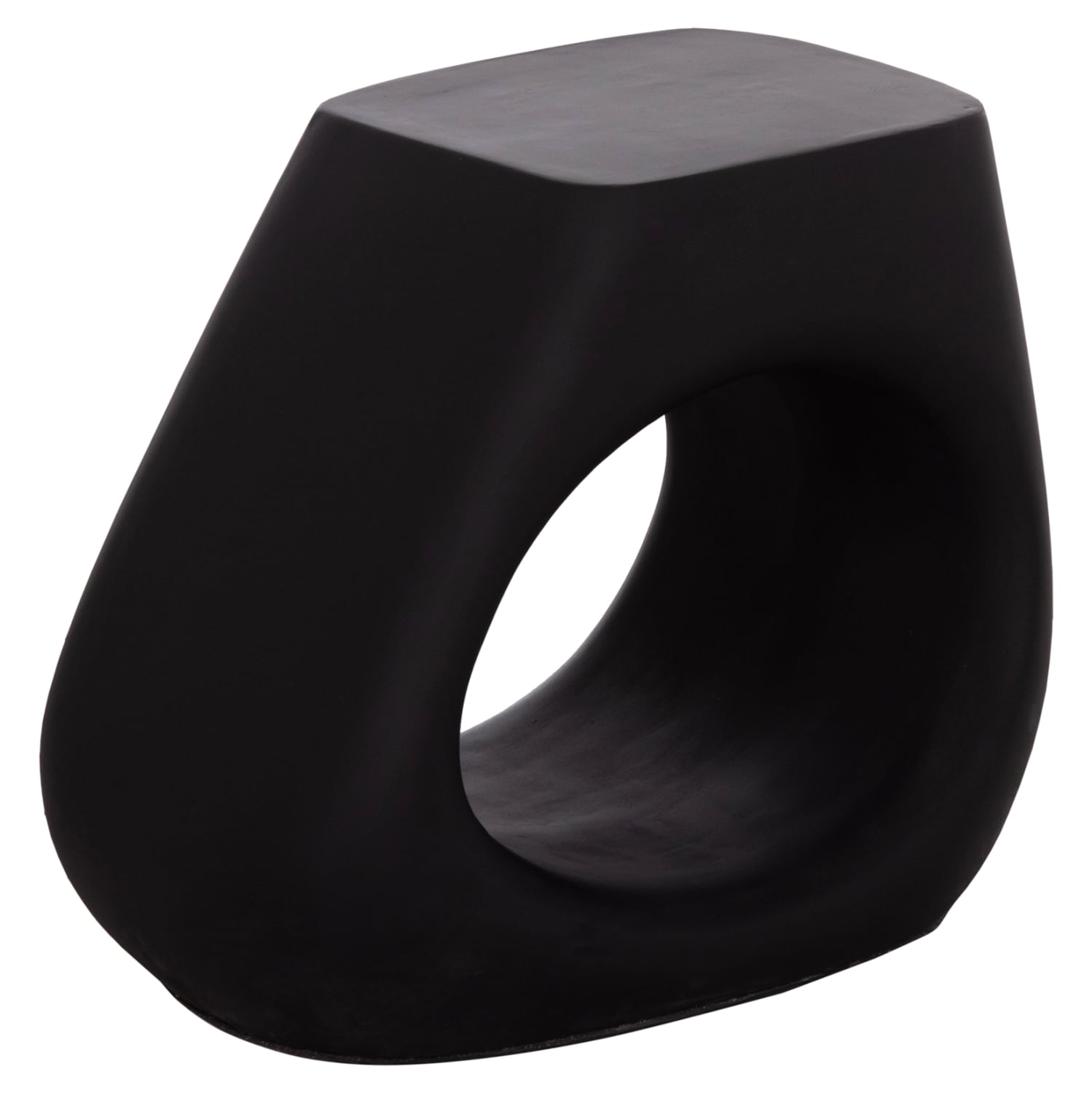 ΣΚΑΜΠΟ ΣΑΛΟΝΙΟΥ LANS HM4691.01 FIBER CEMENT ΣΕ ΜΑΥΡΟ--58x28x45.5Υεκ. - Image 2