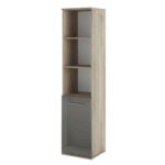 Βιβλιοθήκη με πόρτα 40x36x175.5, Modul 62, Genomax