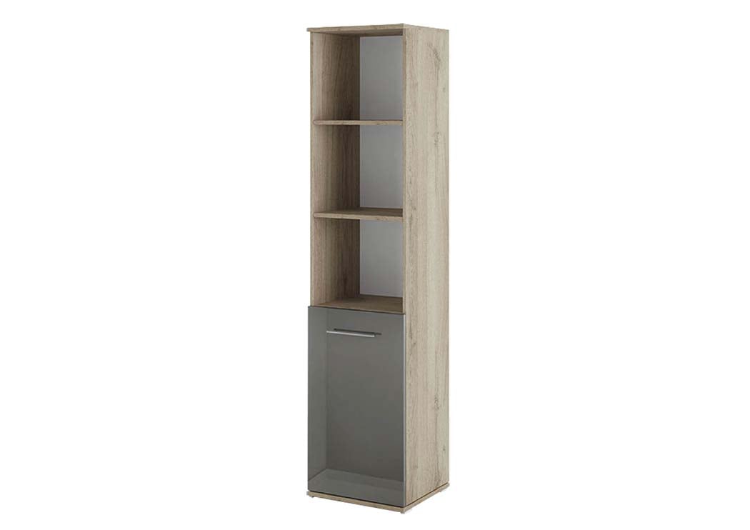 Βιβλιοθήκη με πόρτα 40x36x175.5, Modul 62, Genomax