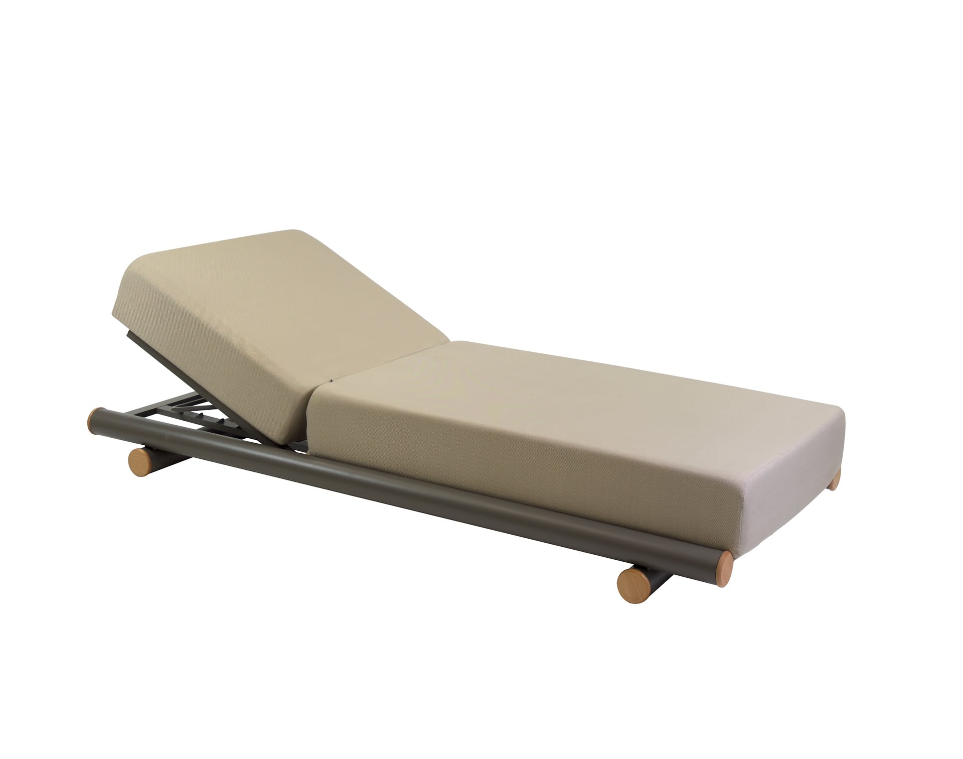 Cayenne/Taupe* Aluminum Sun-Lounger
