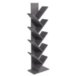 Βιβλιοθήκη ArteLibre AZIZI Ανθρακί Μοριοσανίδα 35x19.5x130cm