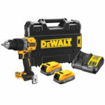 Dewalt DCD805E2T Κρουστικό Δραπανοκατσάβιδο 18V 2x1.7Ah Powerstack σε Βαλίτσα