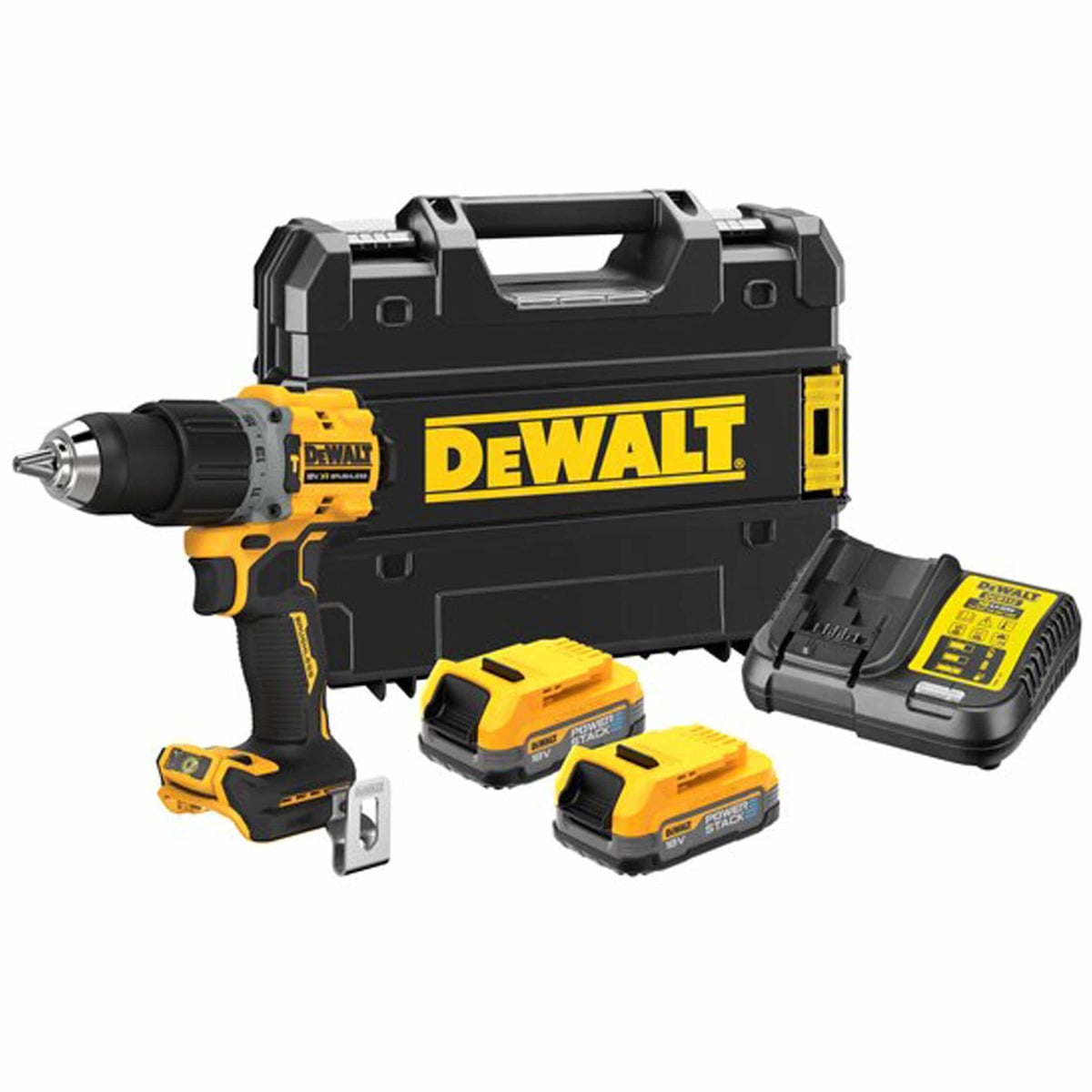 Dewalt DCD805E2T Κρουστικό Δραπανοκατσάβιδο 18V 2x1.7Ah Powerstack σε Βαλίτσα