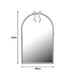 Καθρέπτης Frensia Inart μέταλλο σε χρυσή απόχρωση 58x3x93εκ