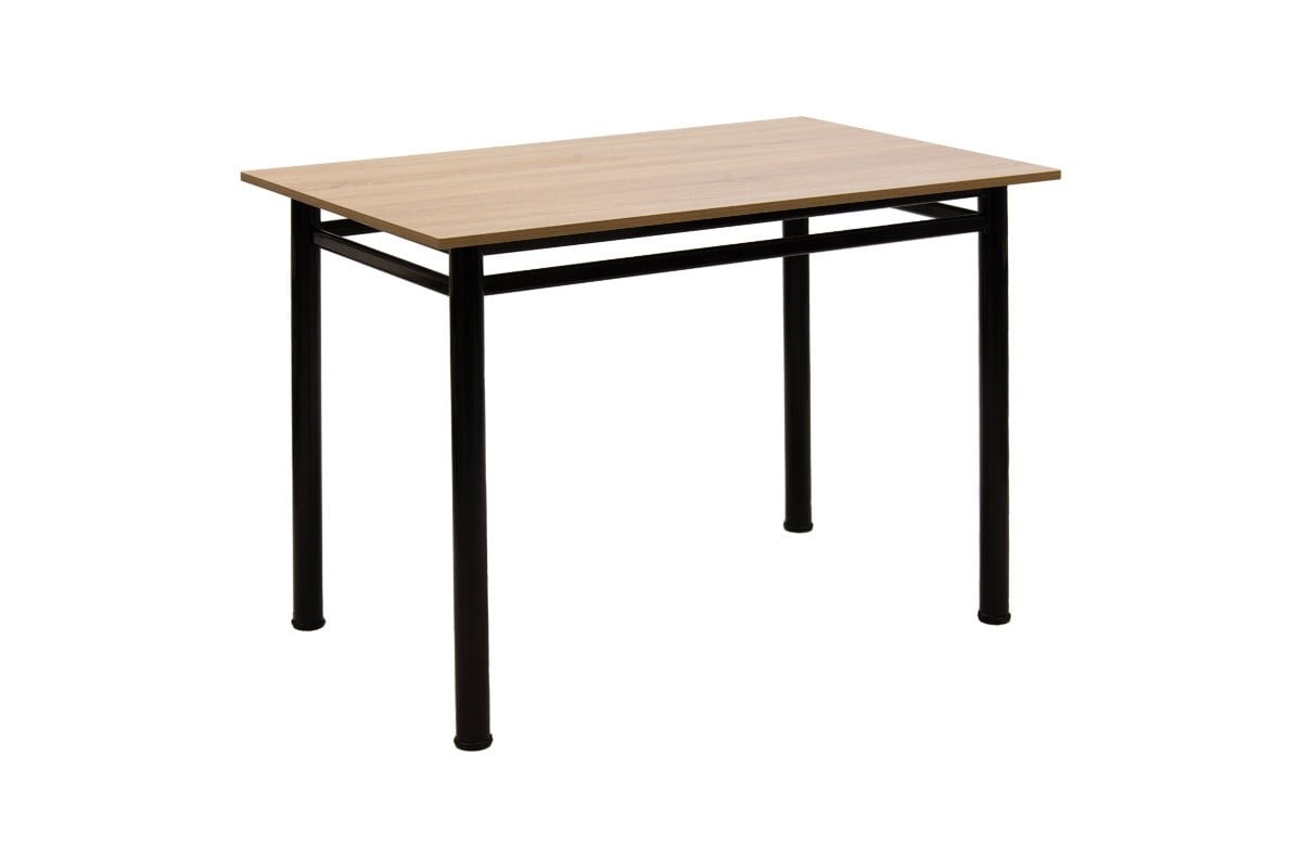 Τραπέζι "DINNER" σε δρυς/μαύρο χρώμα 100x60x77