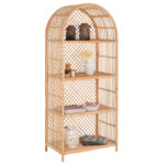 ΒΙΒΛΙΟΘΗΚΗ FB99552 ΑΠΟ ΦΥΣΙΚΟ RATTAN ΣΕ ΦΥΣΙΚΟ ΧΡΩΜΑ 80x40x182Υεκ.
