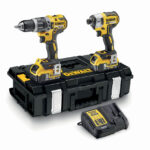 DEWALT Σετ Brushless Δραπ/δο Kρουστικό & Παλμικό Kατσαβίδι 3 ταχυτ. 18V 2x5.0Ah DCK266P2