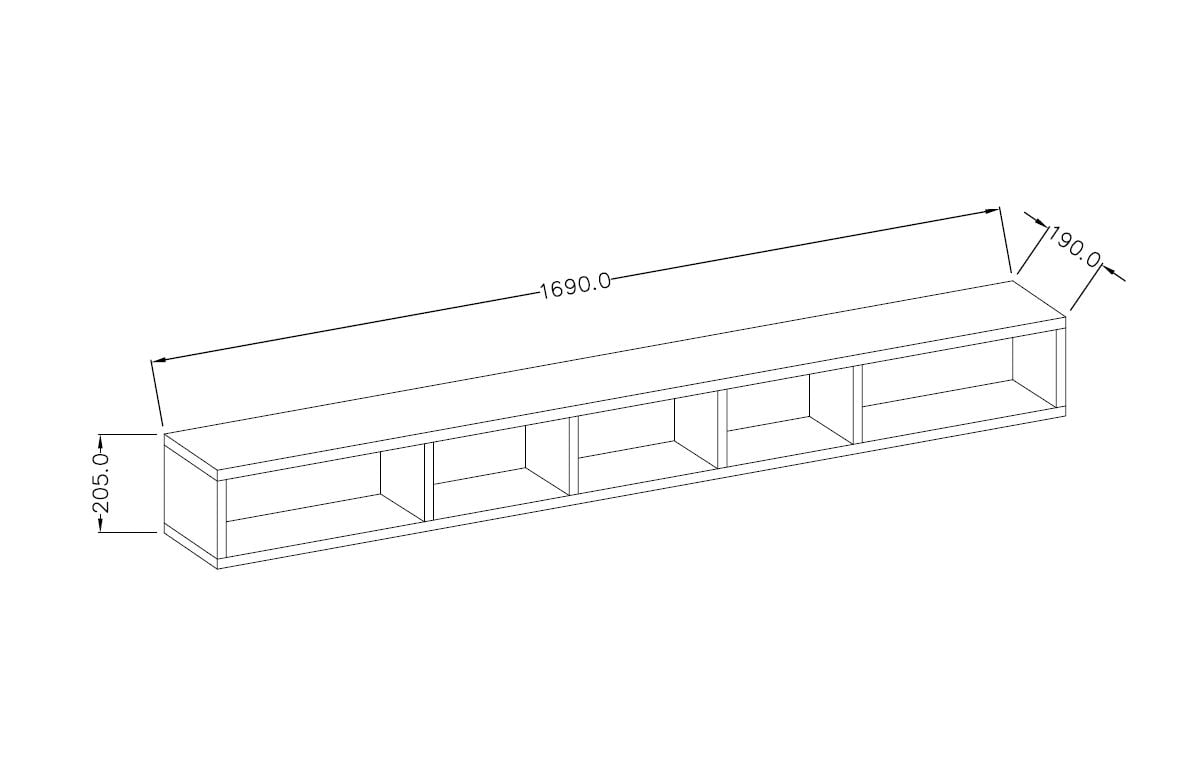 Κρεμαστή ραφιέρα Toldo-Leuko - Image 3