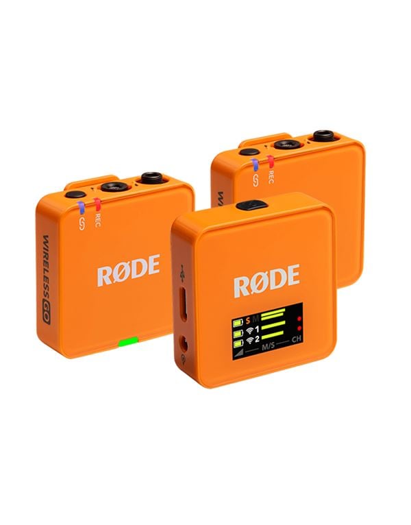 RODE Wireless GO 3RD GEN Orange Ασύρματο Μικρόφωνο Πέτου (Σετ)