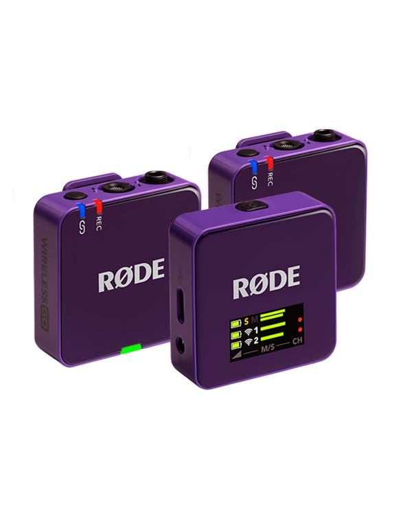 RODE Wireless GO 3RD GEN Purple Ασύρματο Μικρόφωνο Πέτου (Σετ)