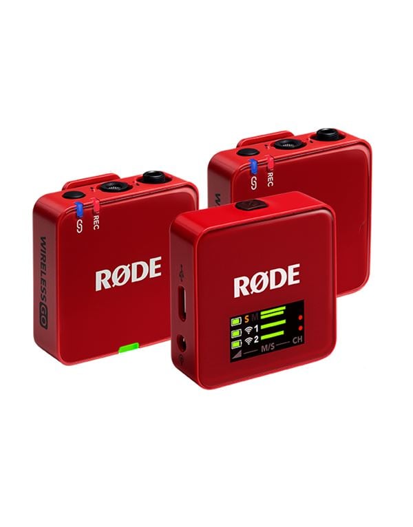 RODE Wireless GO 3RD GEN Red Ασύρματο Μικρόφωνο Πέτου (Σετ)