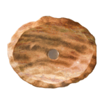 Sanitec Petra 286 Νιπτήρας Πέτρινος Επικαθήμενος 39x14cm Beige Rosso