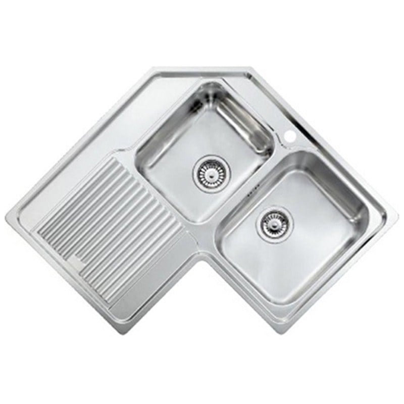Sanitec Stainless Steel Sinks 11298 Ανοξείδωτος Νεροχύτης 90cm με ποδιά αριστερά SAN.11298.PΔ
