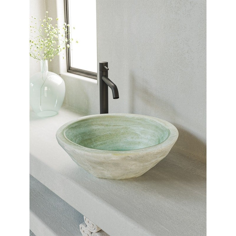 Sanitec White Rock 406 Νιπτήρας Κεραμικός Επιτραπέζιος 41,5x15cm