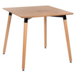 ΤΡΑΠΕΖΙ FB90057.04 ΦΥΣΙΚΟ ΧΡΩΜΑ MDF-ΠΟΔΙΑ ΟΞΙΑ ΣΕ ΦΥΣΙΚΟ ΧΡΩΜΑ 80Χ80Χ74Υεκ.