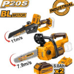Ingco Σετ 2 Αλυσοπρίονα Brushless 20V με 2 Μπαταρίες 5Ah