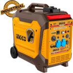 Ingco Αθόρυβη Γεννήτρια Βαλιτσάκι Inverter Βενζίνης Τετράχρονη με Χειροκίνητη Μίζα, Ρόδες και Μέγιστη Ισχύ 5kVA