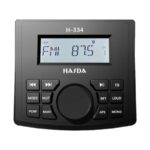 Hasda H-334 Ηχοσύστημα Σκάφους 4x50W Αδιάβροχο με AUX / Bluetooth / USB Μαύρο