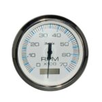 Στροφόμετρο & Ωρόμετρο Faria 7000RPM Chesapeake White SS 33840