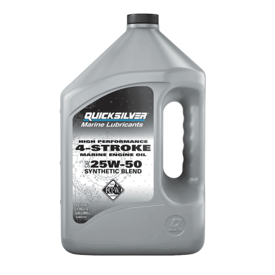 Quicksilver 25W-50 High Performance Synthetic Marine Engine Oil 4L