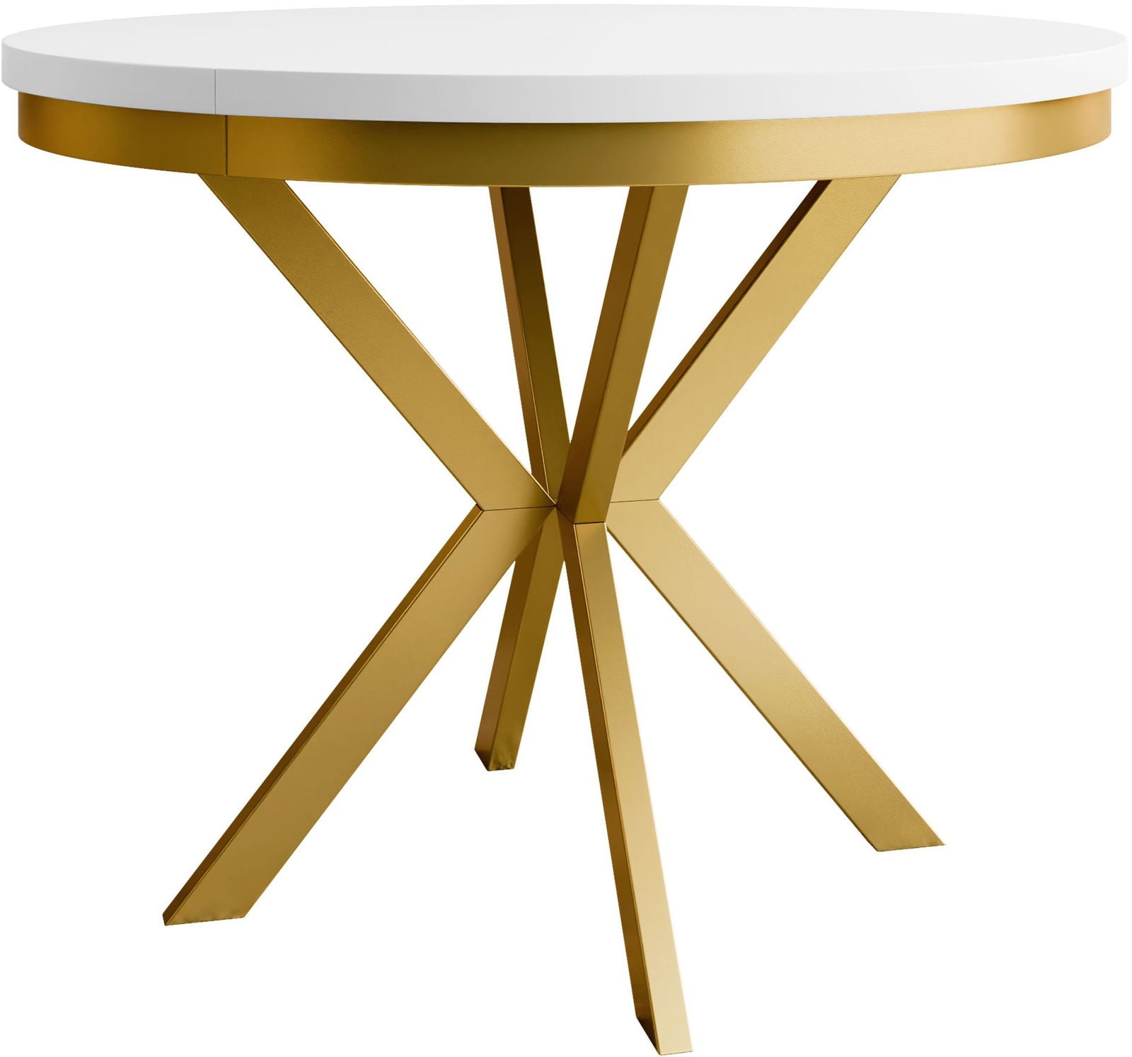 Τραπέζι Edder III 90 επεκτεινόμενο-Λευκό