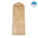 GLOBOSTAR® CALERO 01711 Boho Κρεμαστό Φωτιστικό Οροφής με Ντουί 1 x E27 AC 220-240V IP20 - Μπεζ - Μ30 x Π30 x Υ70cm