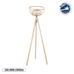 GLOBOSTAR® POPPY 01986 Boho Επιδαπέδιο Φωτιστικό με Ντουί 1 x E27 AC 220-240V IP20 - Μπεζ - Μ58 x Π58 x Υ141cm