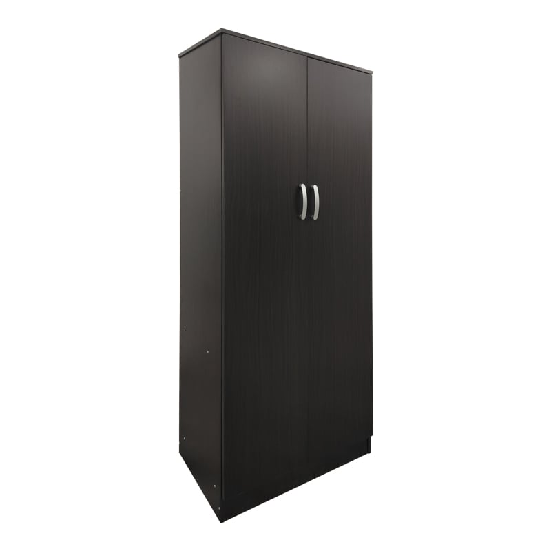 Ντουλάπα δίφυλλη Athos pakoworld σε wenge απόχρωση 80x42x180εκ