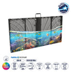 GLOBOSTAR® TRUEVIEW 41006 Διάφανη Οθόνη Video Wall P3.91 Καμπίνα 100x50cm LED 130W 3840Hz 32768 Dots ≥4500cd/㎡ Nits AC 220-240V Εξωτερικού Χώρου IP65 Full Color S1/8 14Bits - Κάρτα NovaStar A5S-N - Nationstar SMD1921 & Yuanchi Driver - Μ100 x Π8 x Υ50cm - 2 Χρόνια Εγγύηση