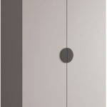 Ντουλάπα Inova IV 100 Δίφυλλη-Cashmere - Μαύρο