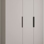 Ντουλάπα Como IV 120 Τρίφυλλη-Cashmere - Μαύρο