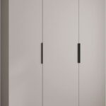 Ντουλάπα Como IV 160 Τρίφυλλη-Cashmere - Μαύρο