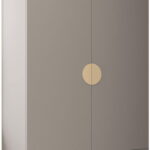 Ντουλάπα Inova IV 2D3SZ Δίφυλλη-Cashmere - Χρυσό