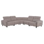 ΓΩΝΙΑΚΟΣ ΚΑΝΑΠΕΣ ΜΕ RECLINE FB93290.02 ΜΠΕΖ ΥΦΑΣΜΑ 260x260x90(κάθισμα)x94Υεκ.